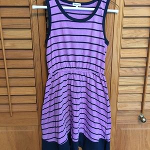 Striped Purple Dress
